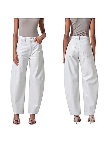 AGOLDE Luna Pieced Barrel Jeans (view 1)