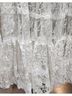 Retro 100% Lace White Casual Skirt Size M - photo 4