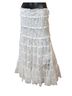 Retro 100% Lace White Casual Skirt Size M - photo 2