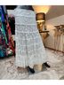 Retro 100% Lace White Casual Skirt Size M - photo 8