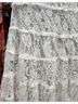 Retro 100% Lace White Casual Skirt Size M - photo 5