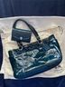 Coach 100% Patent Leather Print Blue Leather Tote One size - photo 5