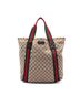Gucci 100% Canvas Brown GG Canvas Web Tote One size - photo 1