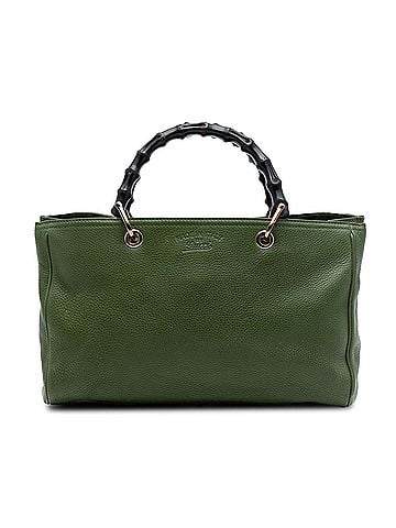 Gucci Medium Calfskin Bamboo Shopper Satchel (view 1)