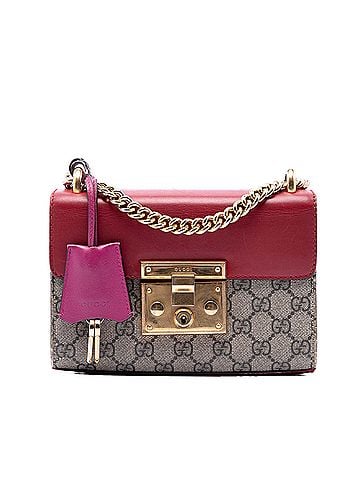 Gucci Small GG Supreme Padlock Crossbody (view 1)