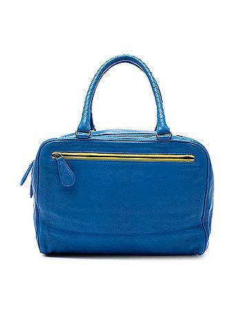 Bottega Veneta Intrecciato Trimmed Medium Goatskin Madras Heritage Brera Handbag (view 1)