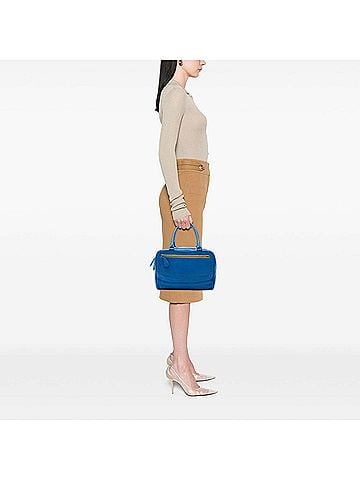 Bottega Veneta Intrecciato Trimmed Medium Goatskin Madras Heritage Brera Handbag (view 2)