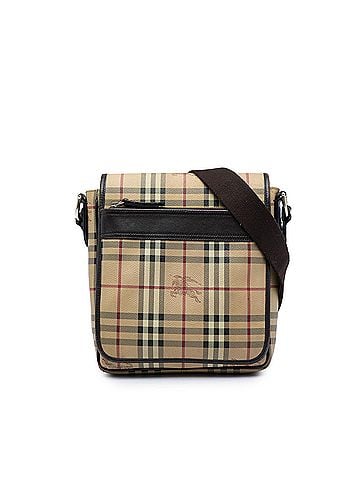 Burberry Haymarket Check Coated Canvas Crossbody (view 1)