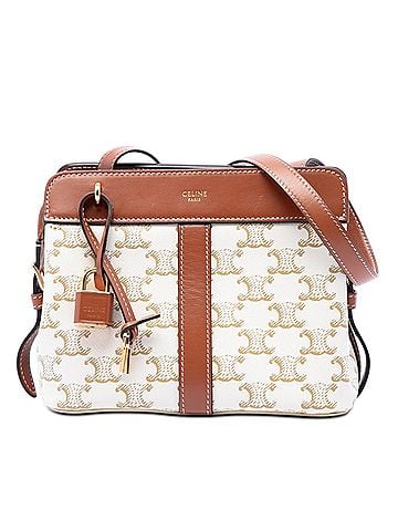 Céline Teen Triomphe Coated Canvas Cabas De France Crossbody (view 1)