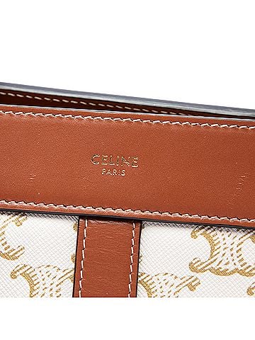 Céline Teen Triomphe Coated Canvas Cabas De France Crossbody (view 2)