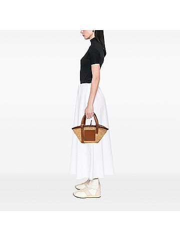 Loewe Small Raffia Anagram Basket Tote (view 2)