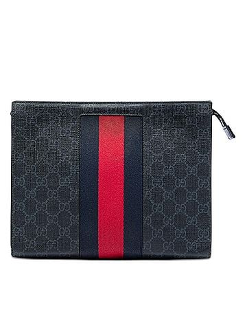 Gucci GG Supreme Web Clutch (view 1)