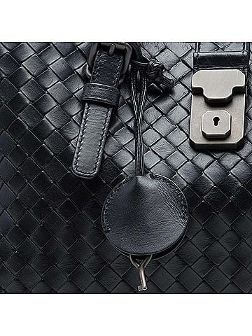 Bottega Veneta Small Nappa Intrecciato Roma Satchel (view 2)