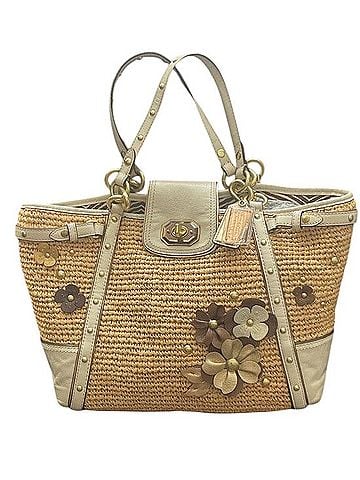 Coach Straw Tote Tote (view 1)