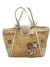 Coach Tan White Tote One size - photo 1