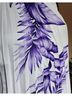 Retro 100% Polyester Floral White Purple Active Dress One size - photo 13