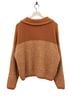 Varley 100% Cotton 59% Acrylic 24% Polyester 12% Nylon 5% Wool Orange Brown Pullover Sweater Size M - photo 2