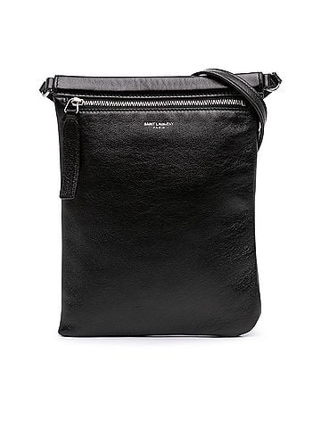 Saint Laurent Antiqued Lambskin Sid Flat Crossbody (view 1)