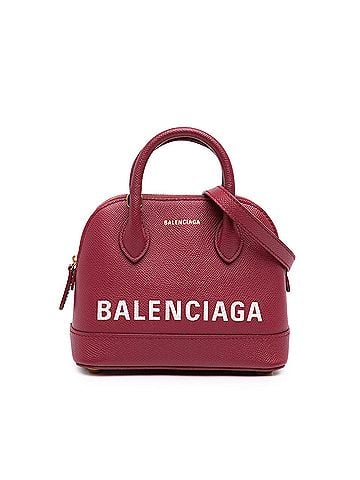 Balenciaga Grained Calfskin Logo Ville Top Handle Bag XXS (view 1)