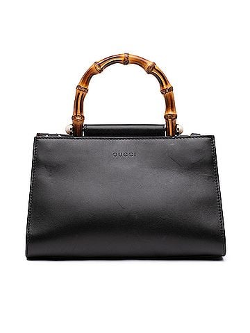 Gucci Mini Nappa Bamboo Web Nymphaea Top Handle Bag (view 1)