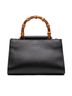Gucci 100% Leather Black Mini Nappa Bamboo Web Nymphaea Top Handle Bag One size - photo 1