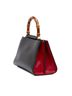 Gucci 100% Leather Black Mini Nappa Bamboo Web Nymphaea Top Handle Bag One size - photo 3