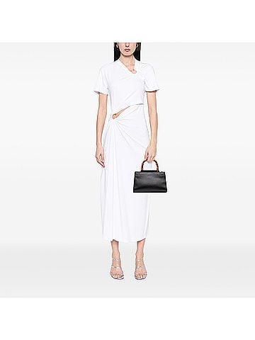 Gucci Mini Nappa Bamboo Web Nymphaea Top Handle Bag (view 2)