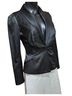 Yoana Baraschi 100% Satin Black Blazer Size 0X - photo 2