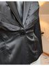 Yoana Baraschi 100% Satin Black Blazer Size 0X - photo 4