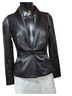 Yoana Baraschi 100% Satin Black Blazer Size 0X - photo 1