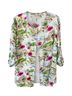 Cynthia Rowley 100% Linen Floral Multi Color Button-Down Shirt Size 1X - photo 1