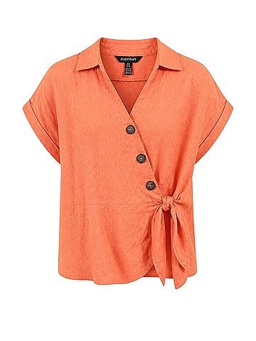 Ellen Tracy Short Sleeve Button-Down Shirt (view 1)