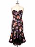 Bailey Blue 97% Polyester 3% Spandex 100% Polyester Floral Multi Color Cocktail Dress Size S - photo 6