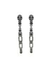 Chanel 100% Other Gray Chanel earrings One size - photo 1