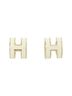 Hermès 100% Other White Hermes Pop H MINI 608002FO Earrings One size - photo 1