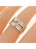 Hermès 100% Sterling Silver Silver Toned Hermes Move H Ring One size - photo 4