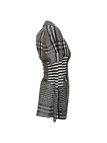 Burberry Burberry Stripe &amp; Check Corset Blazer in Multicolor Polyester (view 2)