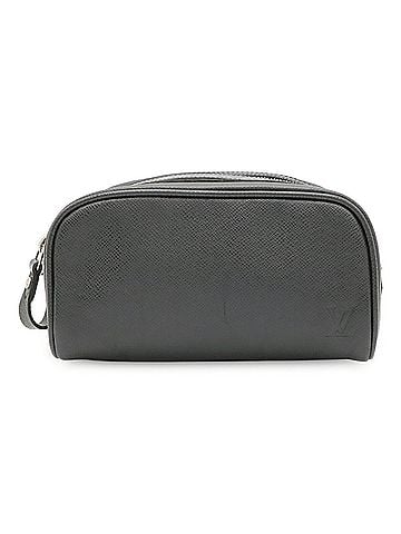 Louis Vuitton LOUIS VUITTON Louis Vuitton Taiga Trouse Ivan Second Bag Clutch Handbag Pouch Leather Ardoise Black M32492 (view 1)
