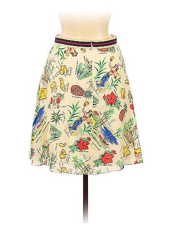 J. Crew x Dauphinette Hawaiian Island Print Pleated Skirt Casual Skirt (view 2)