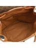 Céline Tan Brown CELINE Macadam pattern backpack, leather, beige, dark brown. One size - photo 8