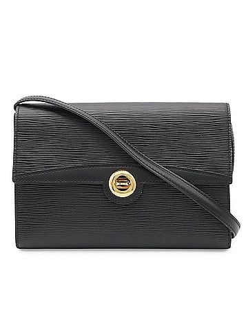 Louis Vuitton LOUIS VUITTON Louis Vuitton Epi Arche Shoulder Bag Pochette Clutch Noir Black M52572 (view 1)