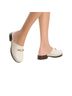 Larroudé 100% Leather Solid Ivory Gold Mule/Clog Size 6 - photo 1