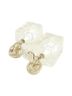 Chanel 100% Other White Chanel earrings One size - photo 3