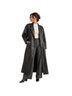 Wilsons Leather 100% Leather 100% Nylon Solid Black Trenchcoat Size S - photo 1