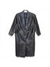 Wilsons Leather 100% Leather 100% Nylon Solid Black Trenchcoat Size S - photo 4