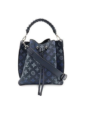 Louis Vuitton LOUIS VUITTON Louis Vuitton Monogram Mahina Mulia Flight Mode Tote Bag Shoulder Leather Navy Blue M59554 (view 1)