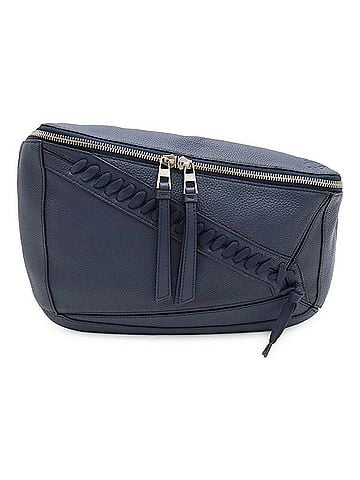 Loewe LOEWE Puzzle Bag Anagram Sling Body Shoulder Leather Navy (view 1)