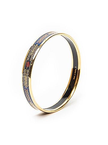 Hermes Leather Goods Enamel Bangle PM (view 1)