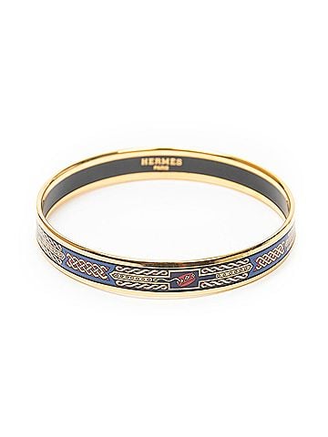 Hermes Leather Goods Enamel Bangle PM (view 2)