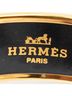 Hermes Leather Goods Black Enamel Bangle MM One size - photo 4